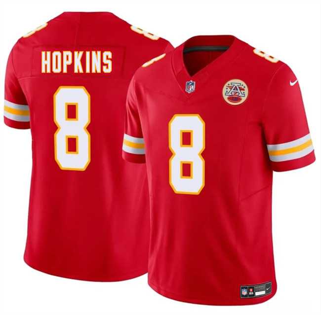 Men & Women & Youth Kansas City Chiefs #8 DeAndre Hopkins Red 2024 F.U.S.E. Vapor Untouchable Limited Stitched Jersey->kansas city chiefs->NFL Jersey